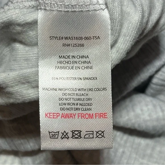 Tahari Scoop Neck Ribbed Top Womens Size XL Gray Long Sleeve Pullover Knit - Picture 5 of 10